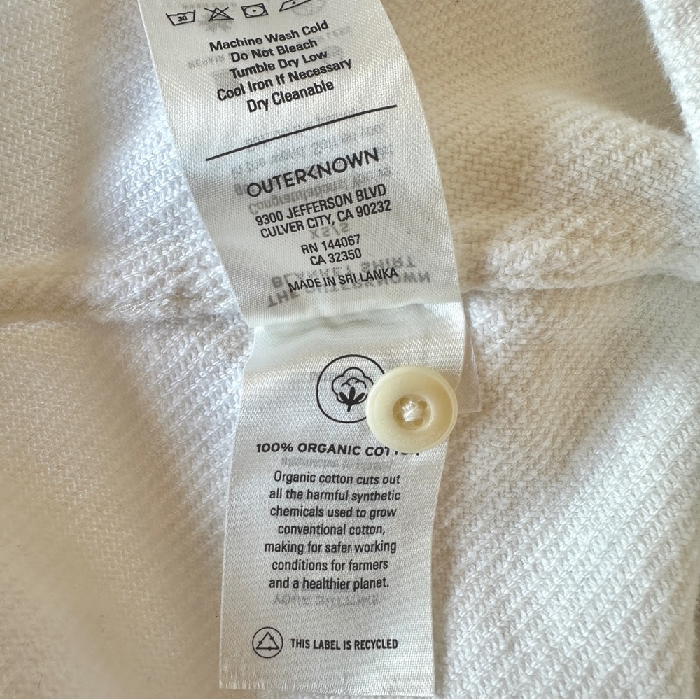 Outerknown Blanket Shirt, White, XS/Small - Picture 12 of 14